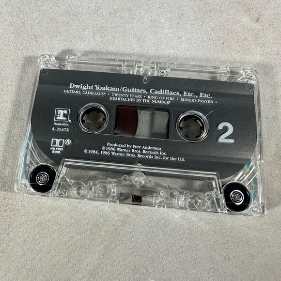 Dwight Yoakam Guitars Cadillacs Etc Etc Cassette Album Country 1986 Warner Bros - Picture 3 of 4